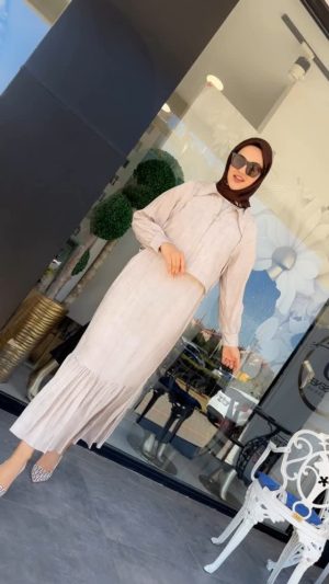 cilek-kumas-elbise-krem-vidt