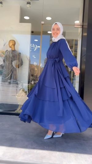 sifon-elbise-lacivert-vidt