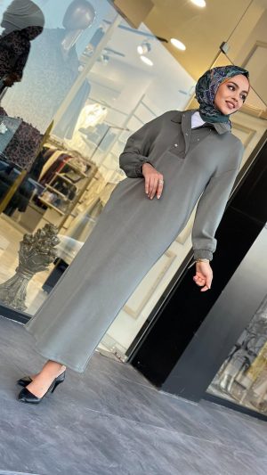 parasut-gomlek-yaka-elbise-siyah-haki-1