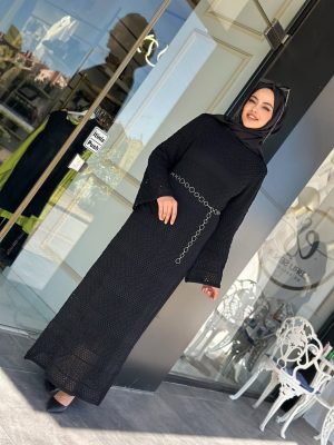 standart-beden-triko-elbise-bordo-siyah-1