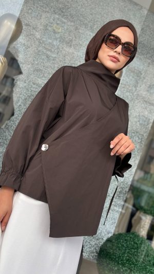 parasut-kumas-asimetrik-kesim-tunik-kahve