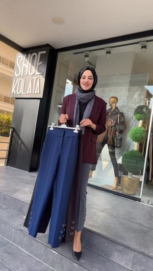 halka-detayli-kumas-pantolon-lacivert-siyah-kahve-gri