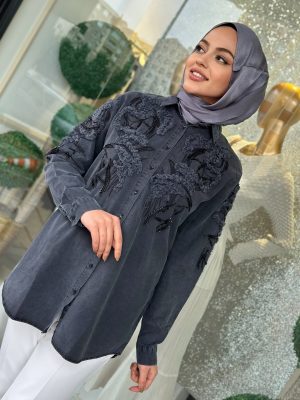 tensel-standart-beden-gomlek-antrasit-1