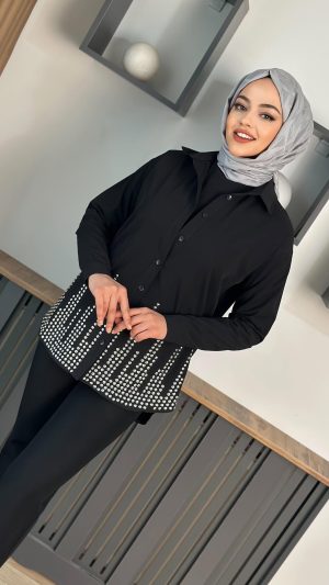 damla-tas-gomlek-siyah