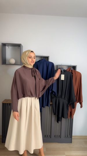 saten-baglamali-tunik-kahve-lacivert-siyah-kiremit
