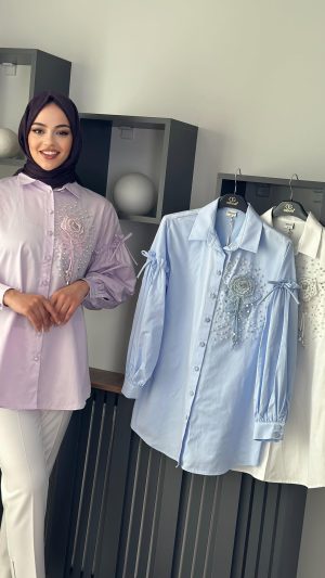 koton-kumas-incili-gomlek-lila-mavi-beyaz