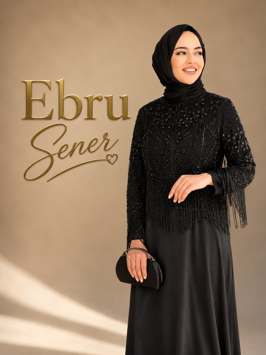 Boncuk İşlemeli İthal Ceket Siyah